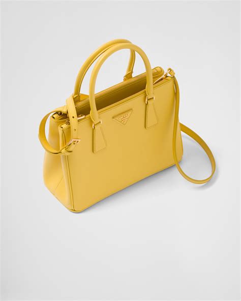 Sunny Yellow Prada Galleria Saffiano leather medium 